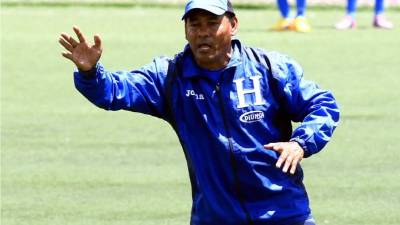 José Valladares, entrenador de la Sub-17 de Honduras. Foto Ronald Aceituno