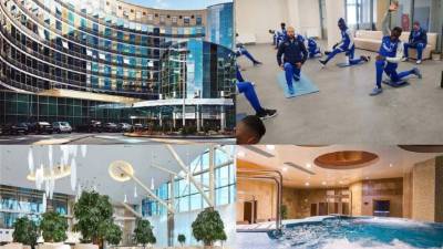 La selección de Honduras se reporta lista para enfrentar a Bielorrusia en lo que será su primer partido del 2021. Hoy te presentamos el lindo hotel en donde se hospeda la Bicolor. Fotos Fenafuth y Facebook Victoria Hotel and Victoria SPA Hotel.