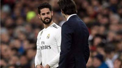 Isco no la está pasando bien con Solari.