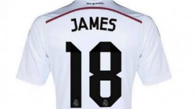 James Rodríguez llevará ahora la camisa con el número 18.