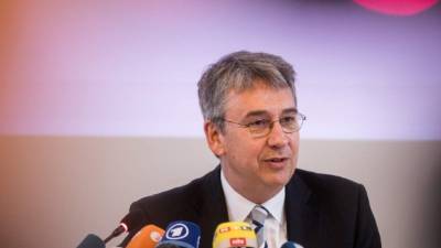 Andreas Mundt, durante la conferencia. afp