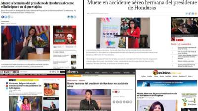 Los medios internacionales se han hecho eco de la muerte de Hilda Hernández, hermana del presidente de Honduras, Juan Orlando Hernández, y así informan.