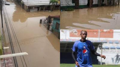 Debido a las constantes lluvias en Honduras, el caudal de los ríos Chamelecón y Ulúa desbordaron nuevamente hasta inundar algunos sectores del Valle de Sula. Un futbolistas hondureño reflejó su tristeza al vivir en carne propia otra inundación.
