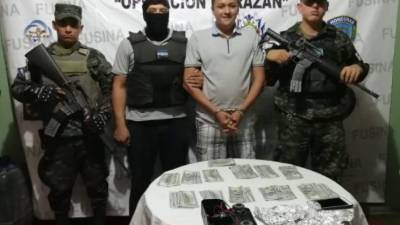 El detenido Elvin Danilo Mendoza Ocampo fue presentado por Fusina.