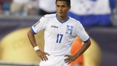 El volante no estará con Honduras para el inicio de la eliminatoria rumbo a Rusia 2018.