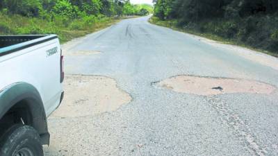 La carretera a Ticamaya está muy dañada.