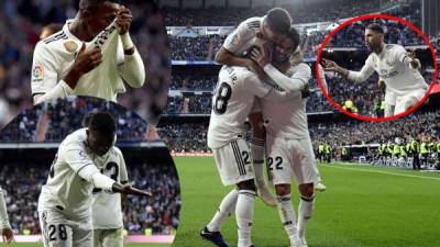 Las mejores imágenes del partido que el Real Madrid le costó ganar (2-0) al Valladolid en el Bernabéu, con Vinicius como protagonista.
