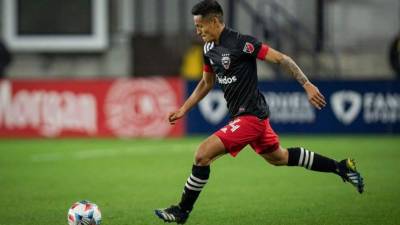 Andy Nájar está volviendo a tener acción y es opción para la selección de Honduras. Foto Facebook DC United.