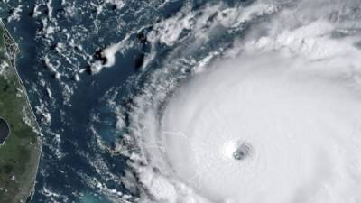 El catastrófico huracán puede destruir buena parte del archipiélago de Las Bahamas./AFP.