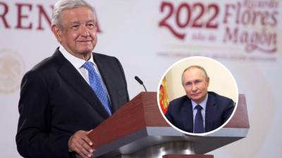 “Nosotros no podemos estar a favor de ninguna invasión”, dijo AMLO sobre la incursión militar de Rusia en Ucrania. Fotografías: EFE