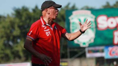 Jairo Rïos, durante el partido contra el Honduras Progreso. Foto Melvin Cubas