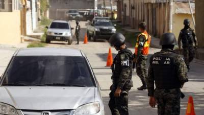 Policía Militar inició operaciones en San Pedro Sula y Tegucigalpa en octubre del 2013.