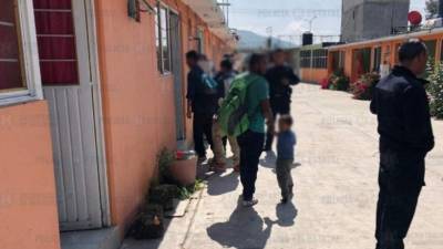 Los migrantes hondureños estaban en un hotel.