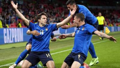 La selección de Italia ganó a Austria y avanzó a cuartos de final de la Eurocopa-2021. Foto AFP