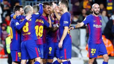 El Barcelona llegan líder de la Liga Española con 11 puntos de diferencia sobre el Real Madrid.