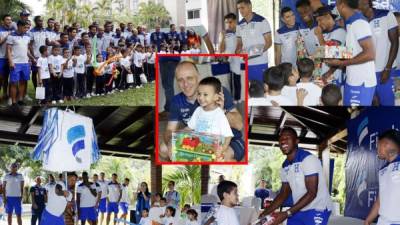 La Selección de Honduras celebró el Día del Niño junto a los pequeños del centro Carlos Roberto Flores que apoya la Fundación Ficohsa.