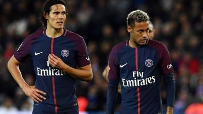 Cavani y Neymar se enfrentaron cara a cara en el partido PSG-Lyon y estuvieron a punto de irse a golpes en el vestuario.