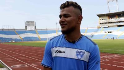 Mario Martínez, feliz de llegar a la Selección de Honduras. Foto Delmer Martínez