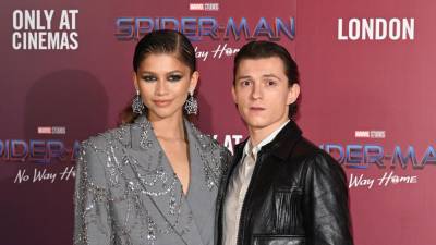 Zendaya y Tom Holland en la premier de “Spider-Man: No Way Home”, en diciembre de 2021.