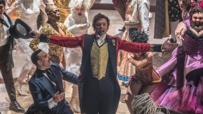 El actor Hugh Jackman en una escena de “El gran Showman”.