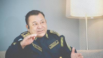 Mario Molina Moncada, jefe de la Dirección Policial Antimaras y Pandillas contra el Crimen Organizado (Dipampco).