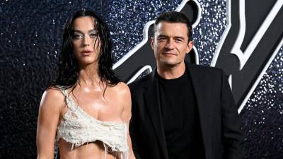 Katy Perry y Orlando Bloom en la pasada entrega de los premios MTV.