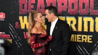 Blake Lively y Ryan Reynolds en la premier de “Deadpool y Wolverine”, hace unas semanas.