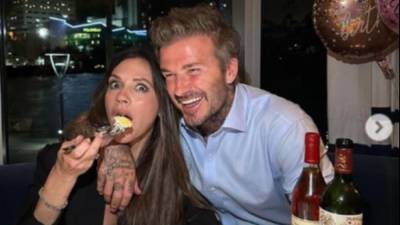 David Beckham, esposo de Victoria, compartió esta imagen.