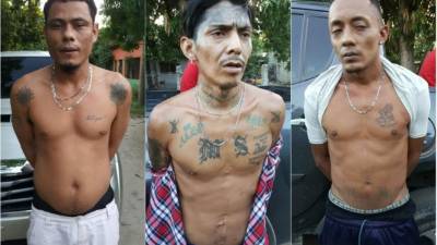 Los mareros fueron remitidos a la Fiscalía.