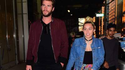 Liam Hemsworth y Miley Cyrus