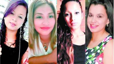 De izquierda a derecha: Cinthia Yamileth López Godoy (20), Norma Saraí Seidel Romero (27), Solanyi Isamar Martínez Ruiz (21) y Sherill Yubissa Hernández Mancía.