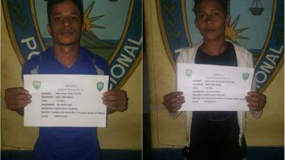 Los dos jóvenes fueron capturados el martes.