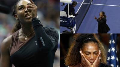 Considerada por muchos como la mejor tenista de todos los tiempos, Serena Williams, buscaba hacer historia en la final del Abierto de EE.UU. frente a la japonesa Naomi Osaka y, sin embargo, dio la imagen más lamentable de su carrera al perder el control. FOTOS EFE Y AFP.