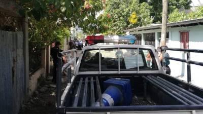 La Policía llegó al lugar de los hechos.