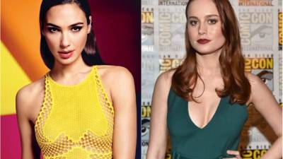 Gal Gadot (izquierda) protagoniza la película de la Mujer Maravilla que se estrenará en 2017 y Brie Larson interpretará a Capitán Marvel su rodaje inicia en noviembre.