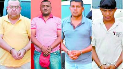 1. Sergio Ramón Rodríguez Orellana, ejecutivo.2. Douglas Bustillo, teniente (retirado) de las Fuerzas Armadas.3. Mariano Díaz, mayor de las Fuerzas Armadas.4. Edilson Duarte, detenido en La Ceiba.