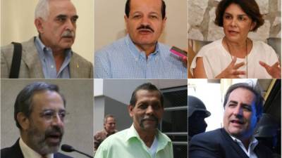 Arturo Bendaña Pinel, José Hilario Espinosa, Odessa Henríquez, Leonardo Villeda Bermúdez, Luis Alonso Mayorga y Carlos Montes Rodríguez.