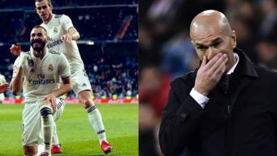 El Real Madrid ganó 3-2 al colista Huesca, este domingo en la 29ª jornada del campeonato español, en un partido en el que brilló Karim Benzema y en el que el entrenador blanco Zinedine Zidane dio la titularidad en el arco a su segundo hijo, Luca Zidane. Mira las fotos curiosas del juego. FOTOS AFP.