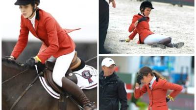 Carlota Casiraghi, hija de Carolina de Mónaco sufrió accidente durante competencia en París.