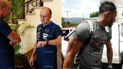 Este lunes comenzó la nueva era de Fabián Coito en la selección de Honduras. Los legionarios hondureños han llegado y se han dado imágenes curiosas del comienzo del microciclo. Hubo muestras de cariño para los jugadores. Fotos Neptalí Romero.