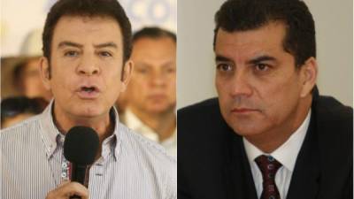 Salvador Nasralla, candidato presidencial. El exaspirante a la presidencia Elvin Santos