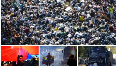Las diferentes manifestaciones de los estudiantes en Venezuela.