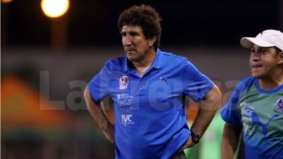 Héctor Vargas durante el partido contra el Honduras Progreso. Foto Delmer Martínez