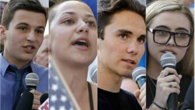 Cameron Kasky, Emma González, David Hogg y Delaney Tarr lideran el movimiento “#NeverAgain”, enfocado en presionar sobre el control en la venta de armas en Estados Unidos.