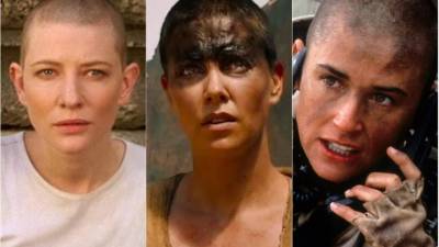 Cate Blanchett, Charlize Theron y Demi Moore se han rapado para darle realismo a sus papeles.