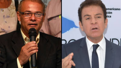 Andrés Pavón Candidato del Faper-UD y Salvador Nasralla Candidato del PAC.