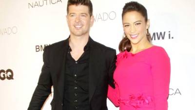 Robin Thicke y Paula Patton antes de su divorcio.