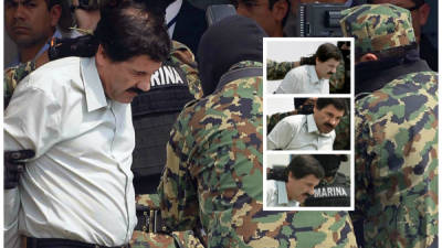 El Chapo Guzmán presentado a los medios ayer en Ciudad de México, México.