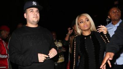 Rob Kardashian y Blac Chyna.