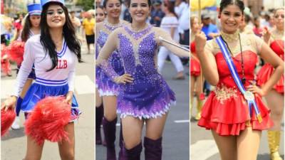 Vestidas con ingeniosos y coloridos atuendos varias jovencitas atrajeron las miradas de los asistentes a los desfiles del 15 de septiembre en la celebración del 198 aniversario de Independencia de Honduras.Su carisma y hermosos rostros deslumbraron en la fiesta cívica.